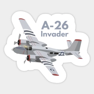 A-26 Invader WW2 Light Bomber Sticker